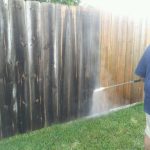 Privacy fence pressure cleaning